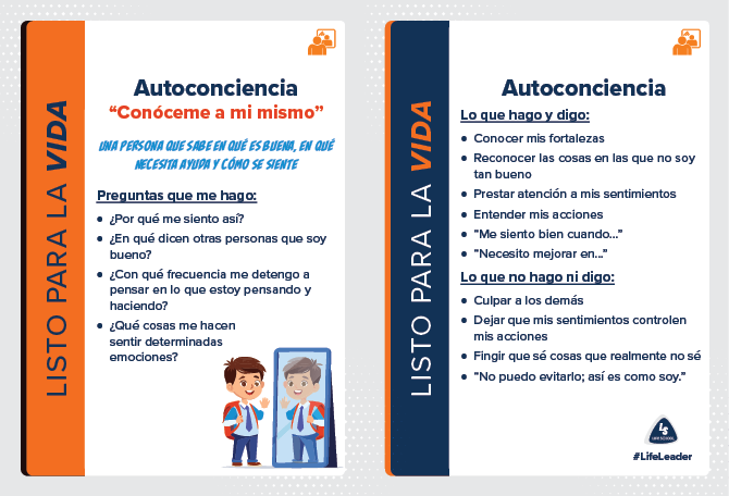 LL Action Card Elementary - Self-Aware - Spanish